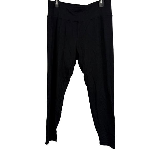 Eileen Fisher Petite High Waisted Ankle Legging Black Pants Soft Knit NWT sz P L - Picture 1 of 16